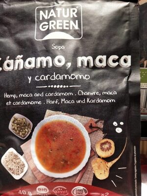 Sopa cáñamo, maca y cardamomo