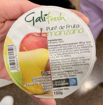 Puré de fruta manzana