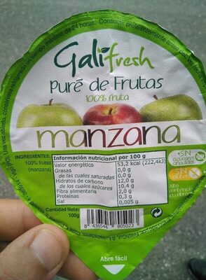 Puré de frutas (manzana)