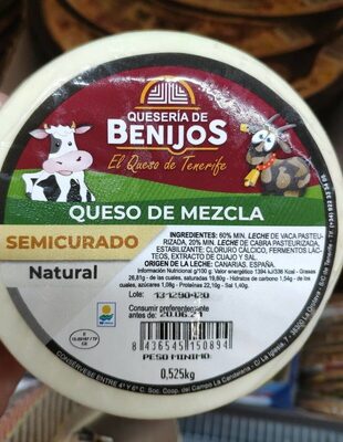 Queso semi mezcla de Tenerife