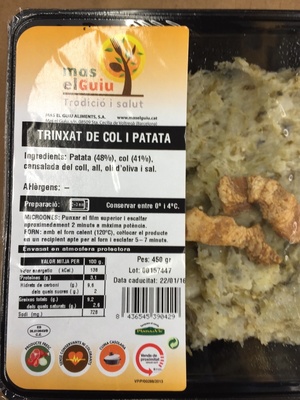 Trinxat de col i patata