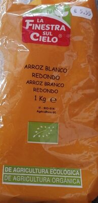 Arroz blanco redondo front packaging