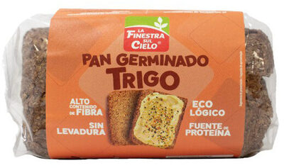 Pan germinado trigo front packaging