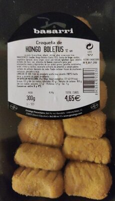 Croqueta de hongo boletus