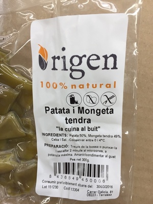 Patata i mongeta tendra