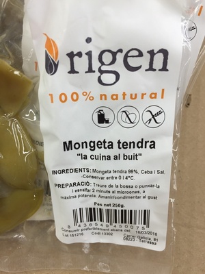 Mongeta tendra