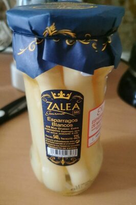 Gourmet espárragos blancos front packaging