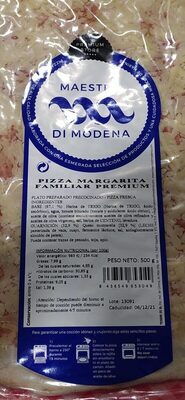 Pizza Margarita Familiar Premium front packaging