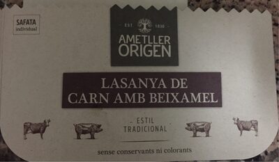 Lasaña de carne con bechamel