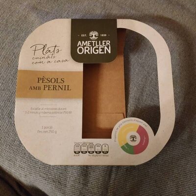 Ensalada guisantes con jamon front packaging