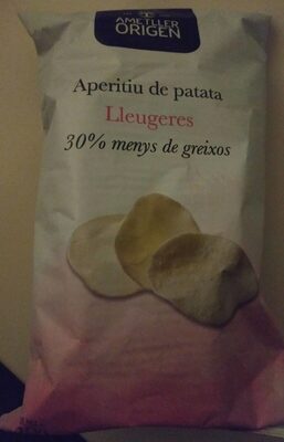 Aperitiu de patata Lleugeres front packaging