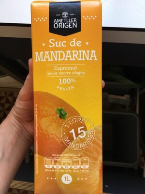 Suc de mandarina front packaging