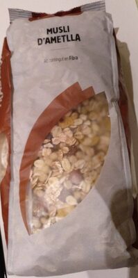 Musli d'ametlla front packaging