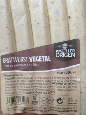 Bratwurst vegetal