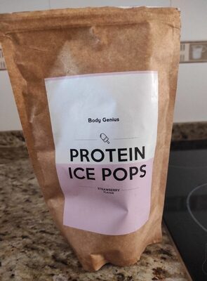 Protein ice pops strawberry