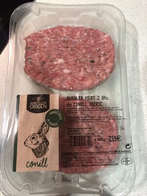 Burger de conejo front packaging