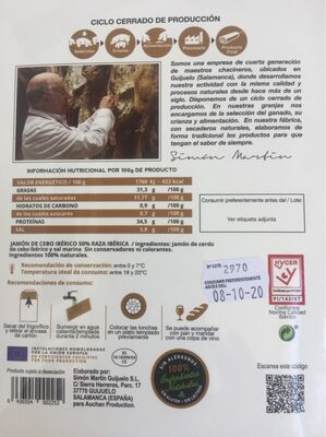 Jamón de cebo ibérico