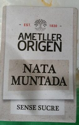 Nata sin azúcar front packaging