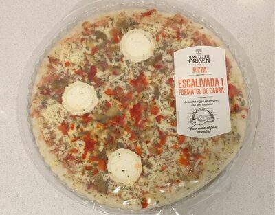 Pizza escalivada i formatge de cabra