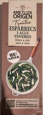 Tortilla de espárragos y ajos tiernos