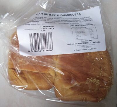 Pan de Maxi Hamburguesa front packaging