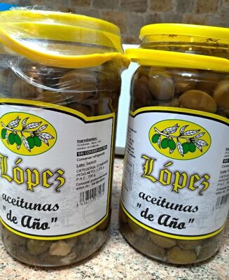 Aceitunas de Año sin conservantes front packaging