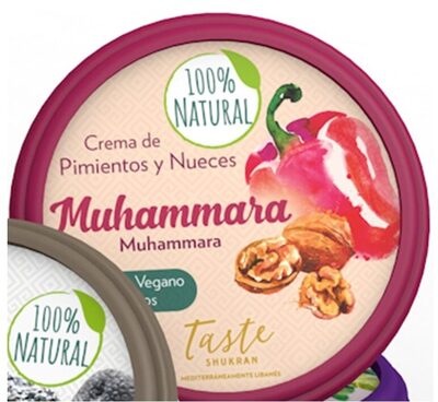 Muhammara cremas de pimiento rojos y nueces 100% natural
