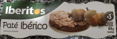 Paté ibérico front packaging