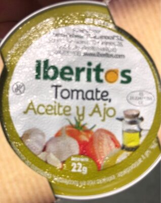 Tomate, aceite y ajo front packaging
