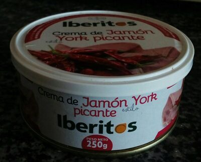 Crema de jamón york picante front packaging
