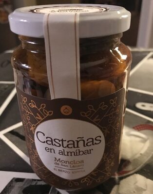 Castañas en almibar
