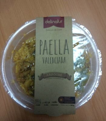 Paella valenciana preparada front packaging