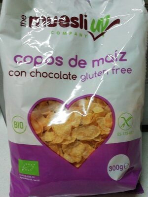 Copos de maiz con chocolate front packaging