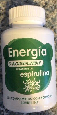 Espirulina front packaging