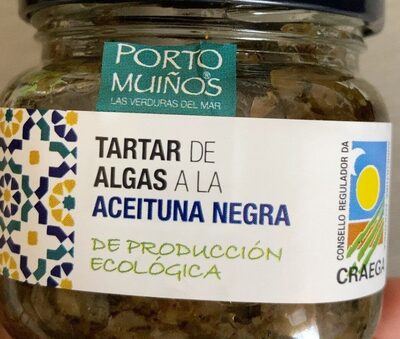 Tartar de algas a la aceituna negra