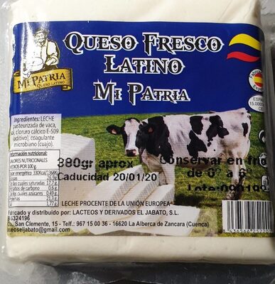Queso fresco latino
