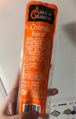 Chorizo iberico front packaging