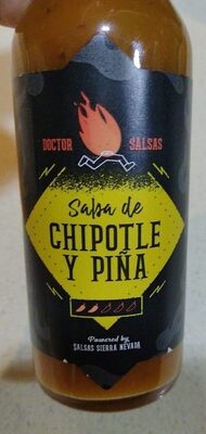 Salsa de chipotle y piña front packaging