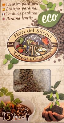 Lentejas Pardinas, Secas