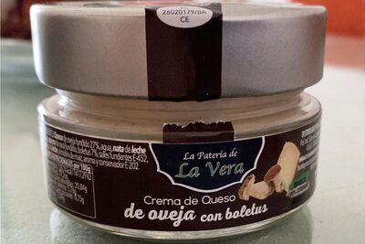 Crema de queso de oveja con boletus