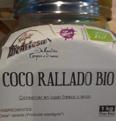 Coco rallado bio