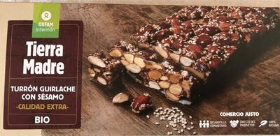 Turrón guirlache con sésamo