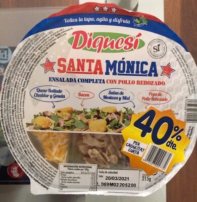 Ensalada completa con pollo rebozado