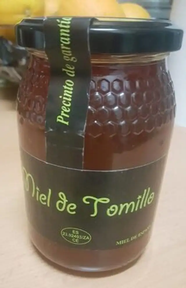 Miel de tomillo front packaging