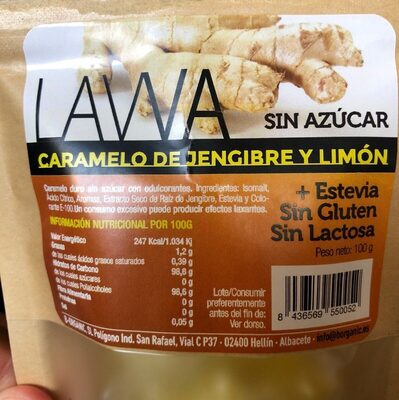 Caramelo de jengibre y limón