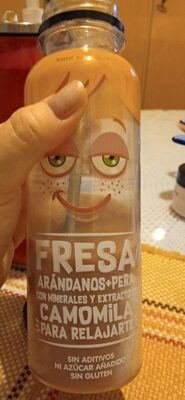 Fresa, arándanos + pera con minerales y extracto de camomila para relajarte