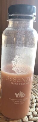 Essenzia fresa y banana front packaging