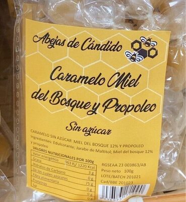 Caramelo miel del bosque propoleo