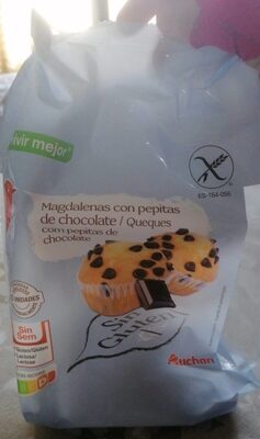 Magdalenas con pepitas de chocolate