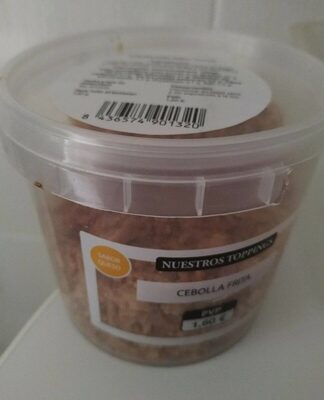 Cebolla frita sabor queso front packaging